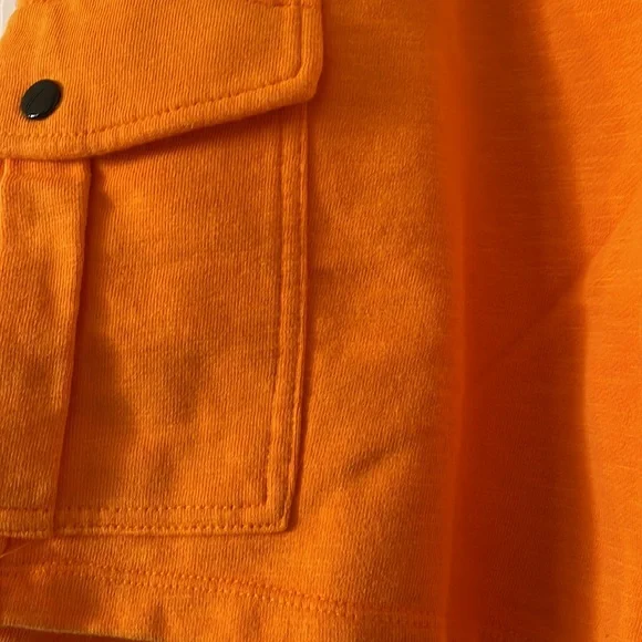 Bp bright orange cargo shorts festival edm summer neon be proud pride - Picture 2 of 6